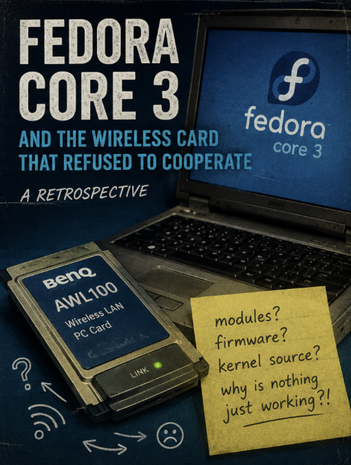 Fedora Core 3, BENQ wireless card and early Linux wireless networking