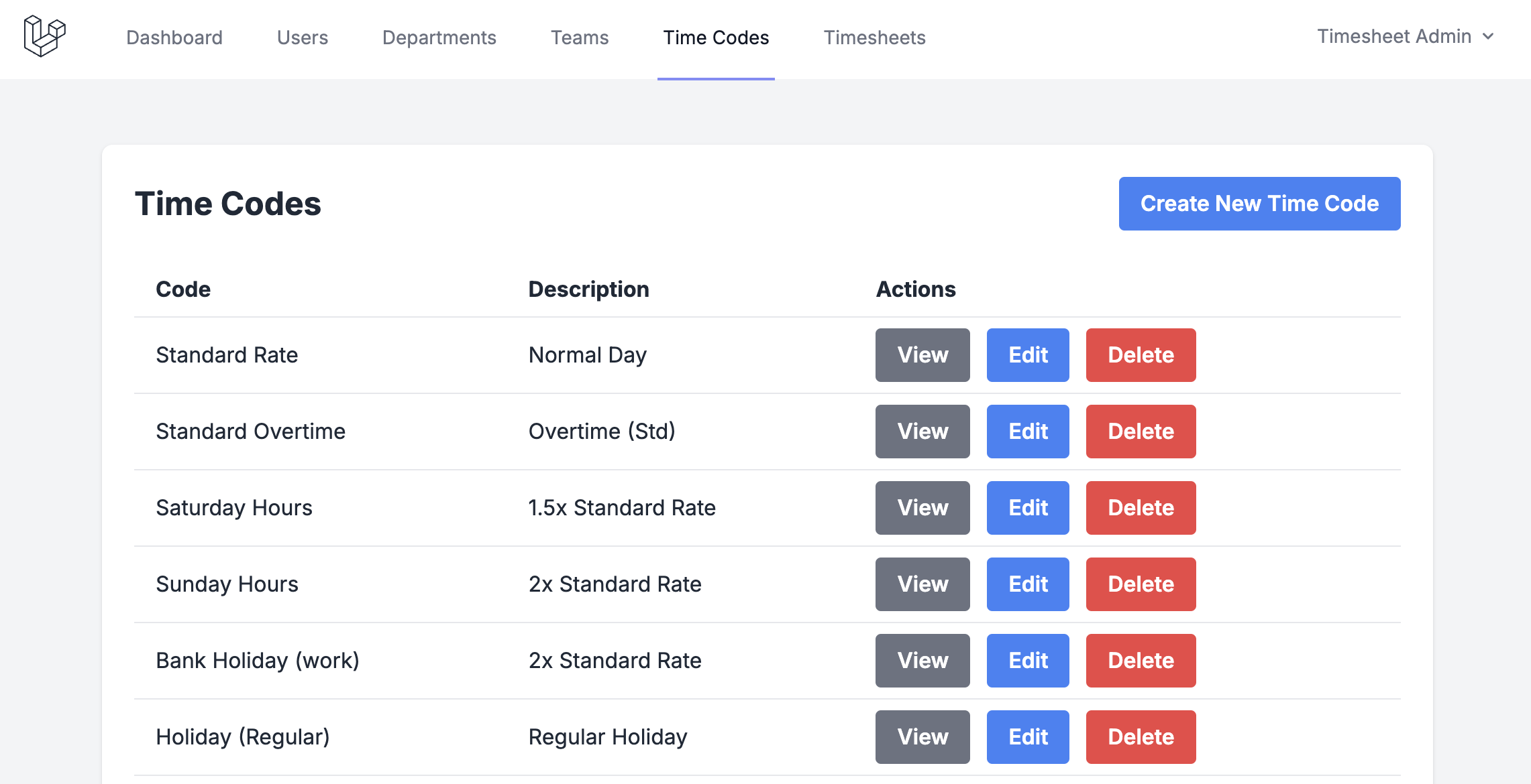 Managing Time Codes