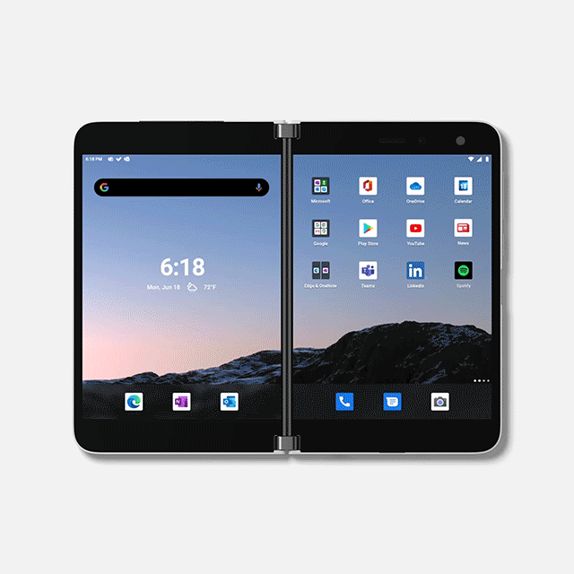 Surface Duo - 2 apps