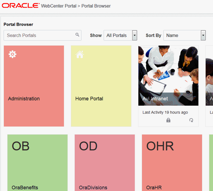 WebCenter Portal Browser